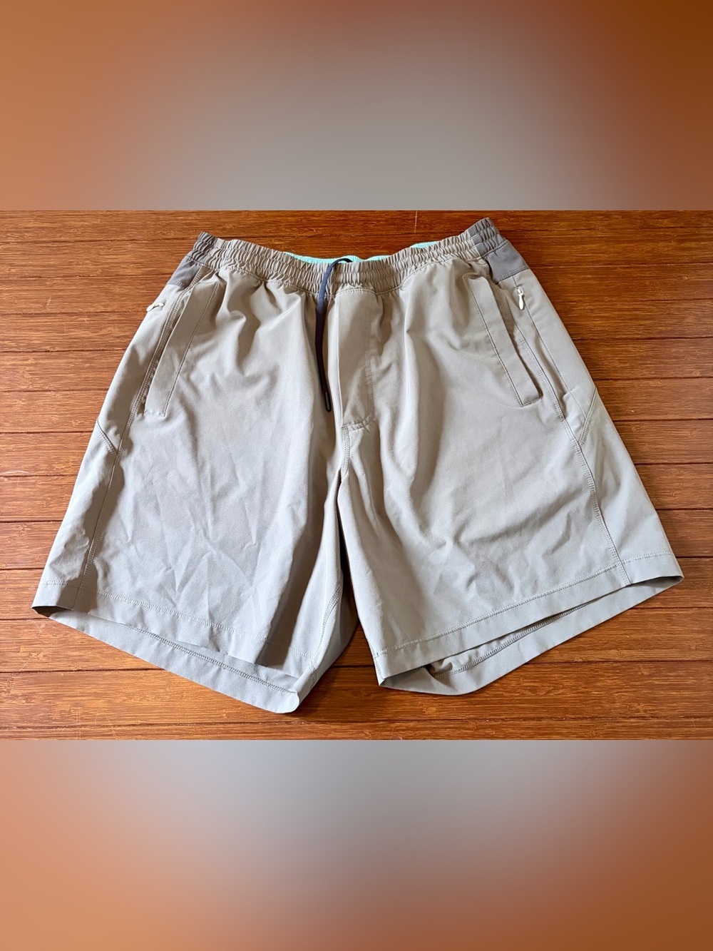 Birddogs Shorts Mens XL Extra Large Gray Classic Stretch Zip Pocket Boomstick